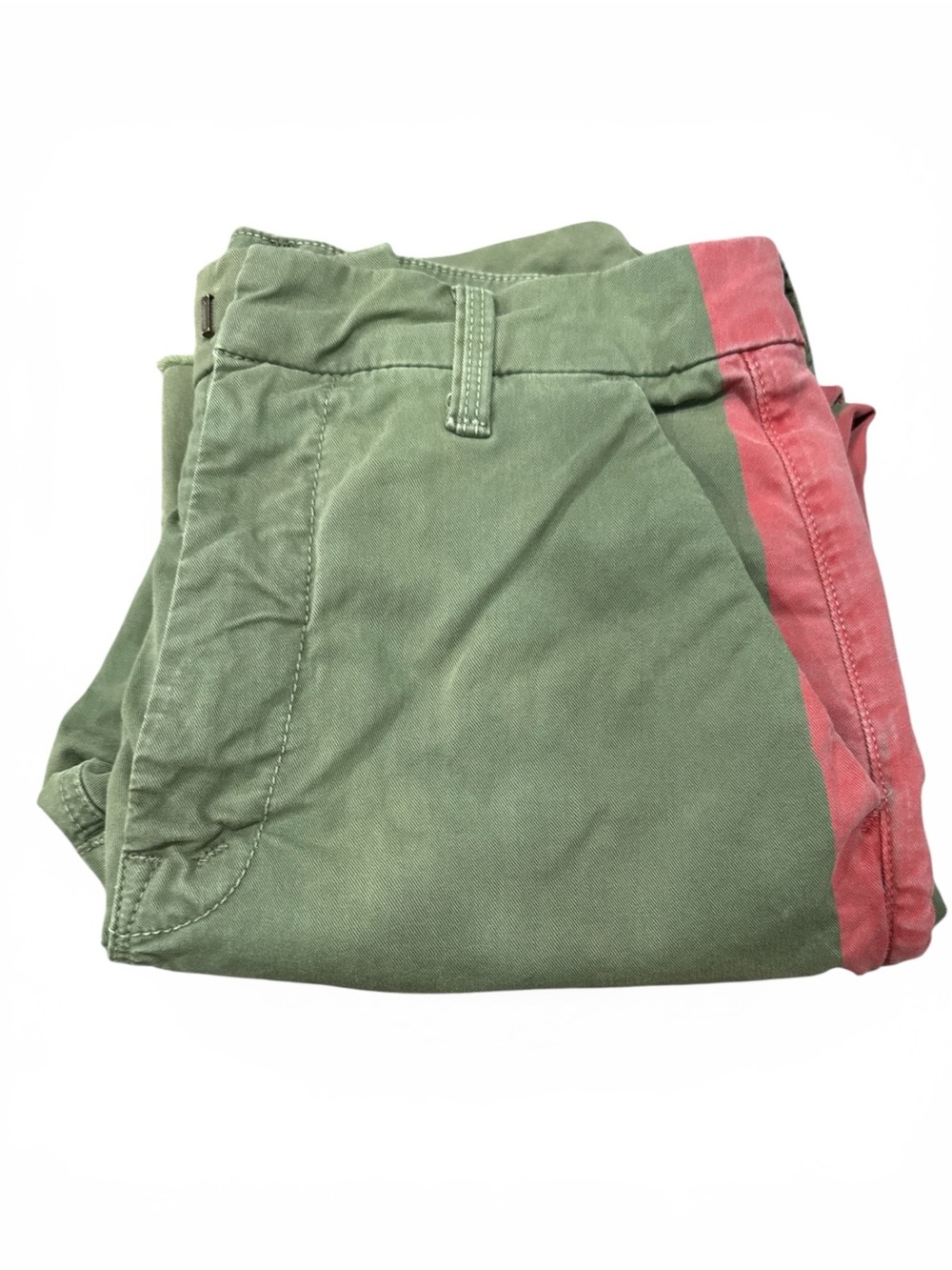 Mother The Shaker Prep Fray Pants in Fatigue Green Women’s Size 26 - Picture 11 of 14